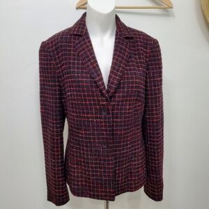 Laura Multicoloured Plaid Blazer for Petite Size 8 or M